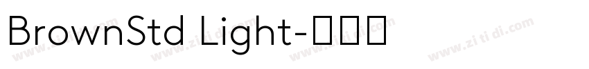 BrownStd Light字体转换